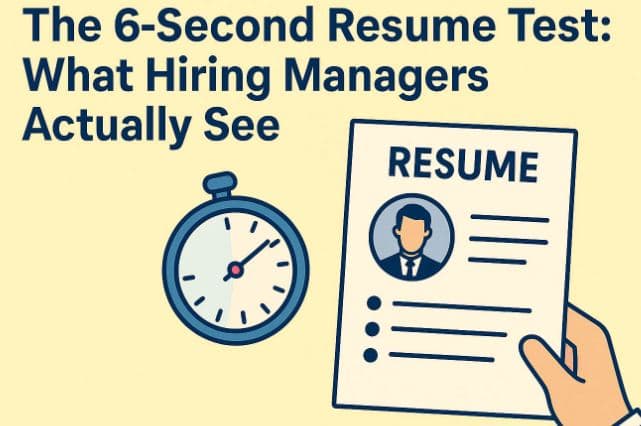 Cover image for blog post: The 6-Second Scan: What Recruiters Actually See First